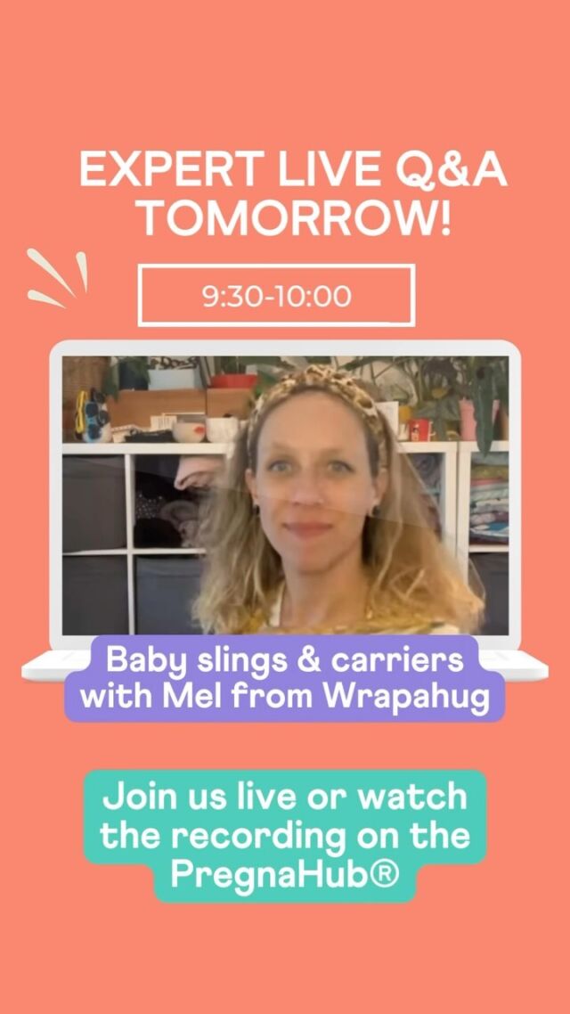 Join us tomorrow on the @pregnahub_app for a live Q&A with Mel from @wrapahug_sling_library 🌟

Mel is a qualified babywearing consultant and breastfeeding peer supporter with lots of parenting knowledge under her belt. She is on a mission to support parents in her local area from pregnancy through to early years. Mel also co-runs the Tower Hamlets Family meet-up, a free monthly meet-up for parents with local perinatal and early years professionals and experts that aims to support expectant and new parents.

This is one not to miss if you are curious about anything from baby wearing to structured carriers, when and how to use them and which ones a most recommended 🧡.

Subscribe today and try it for free for 7 days (£10/month after, cancel at any time) or book a @mindfulnatal course with any of our fantastic teaching team and get access to the @pregnahub included up until your baby’s first birthday.

#pregnahub #mindfulnatal #babywearing #babycarrier #babysling